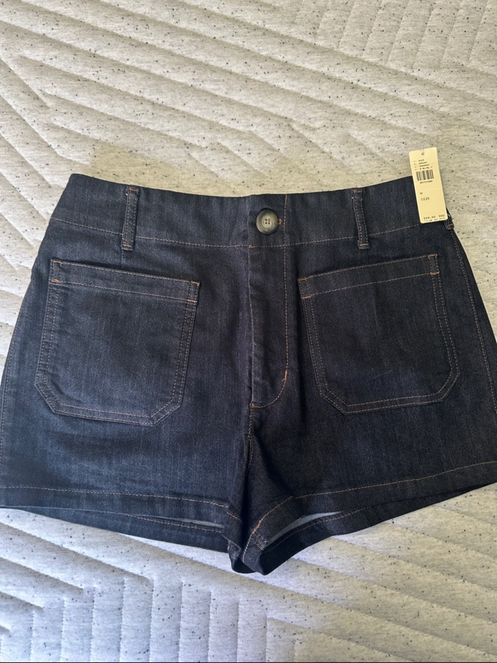 NWT Maeve from Anthropologie Dark Denim Shorts - Classic Pocket Front